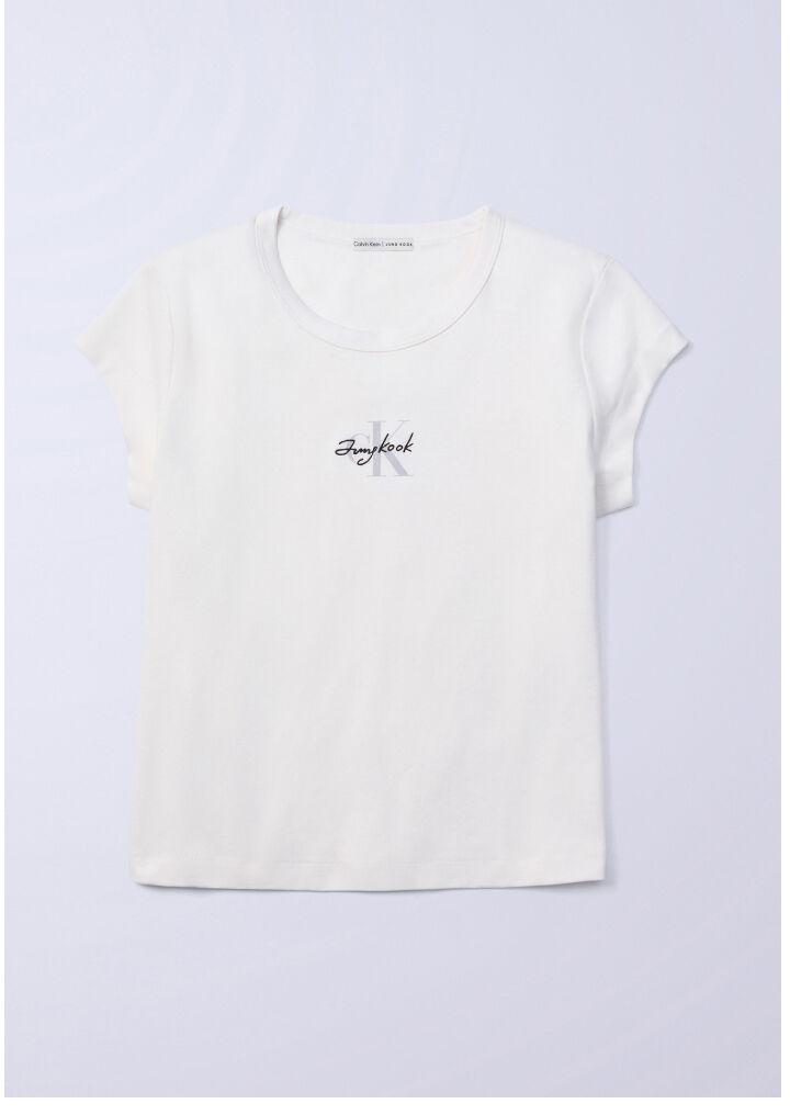 Jung Kook for Calvin Klein Monogram Baby Tee 